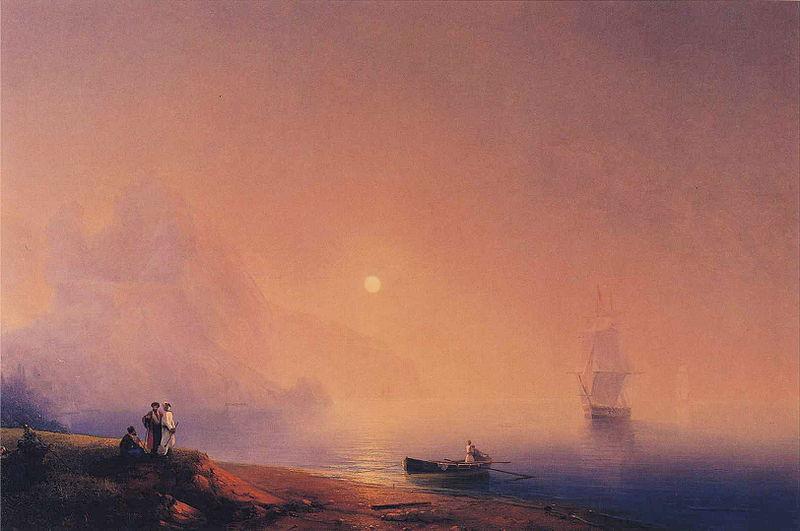 Ivan Aivazovsky Crimean Tartars on the Sea Shore oil painting image